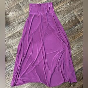 NWOT Lularoe maxi skirt solid color purple size small stretchy slinky dress S